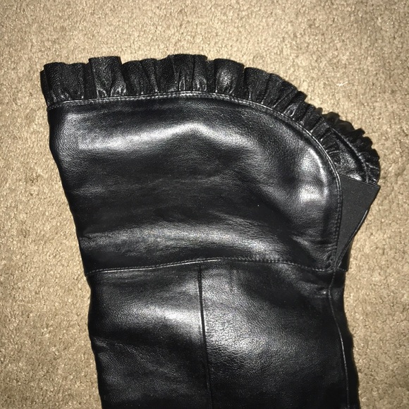 Black Thigh High Boots - Picture 3 of 7